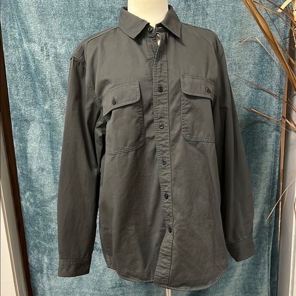 NWT - Classic LL BEAN - MENS Lined button down shirt - gray - Med REG - Picture 1 of 9